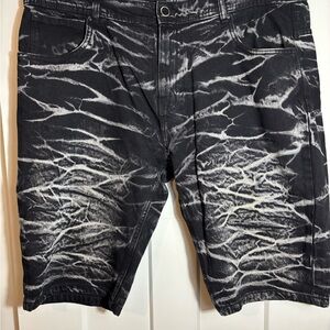 Arketype Denim Black and White‎ Acid washed Shorts Size 42